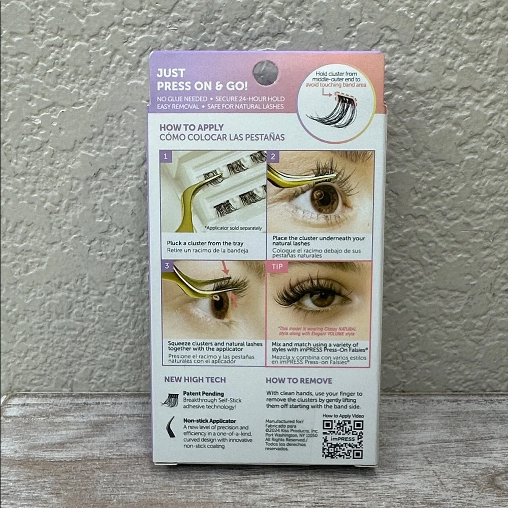 $4 🌙 Kiss imPRESS Press-On Falsies False Eyelashes Air Wispy